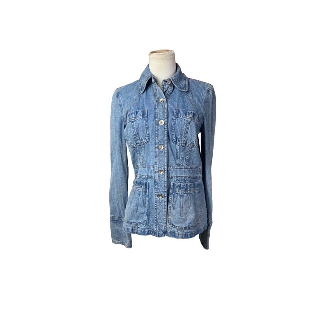 DKNY Denim Jean Jacket. Sz L